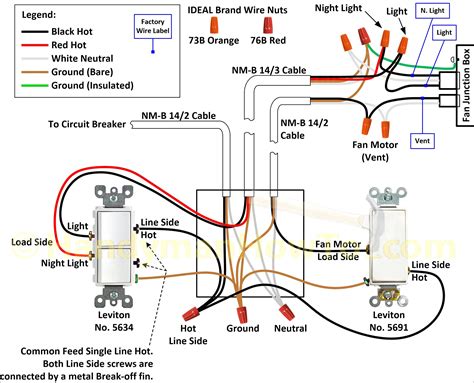 leviton fan switch wiring diagram 